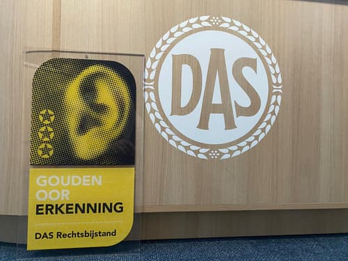 DAS ontvangt Gouden Oor Erkenning 